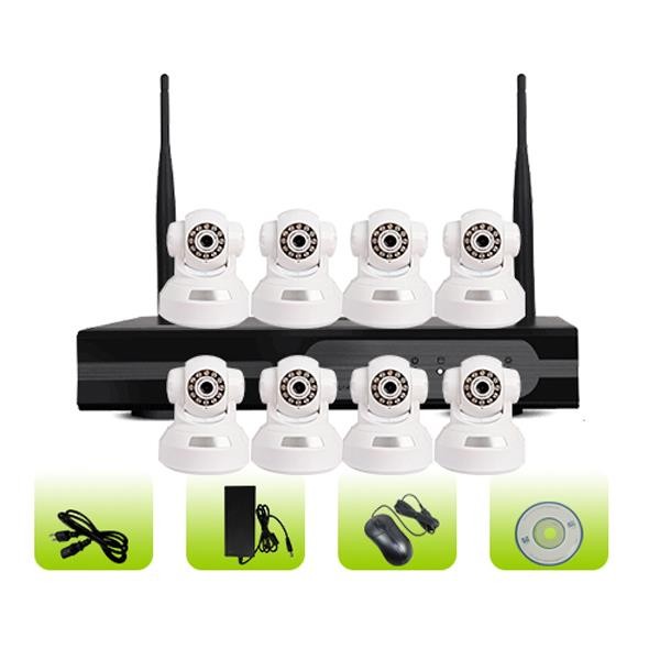 SK08W-10RB Smart Home Surveillance Camera 8ch 1080P WiFi NVR Kit