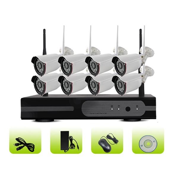 SK08W-10PE H.264 Waterproof IP66 Remote Control 3G Ngiht Vision Security Camera System