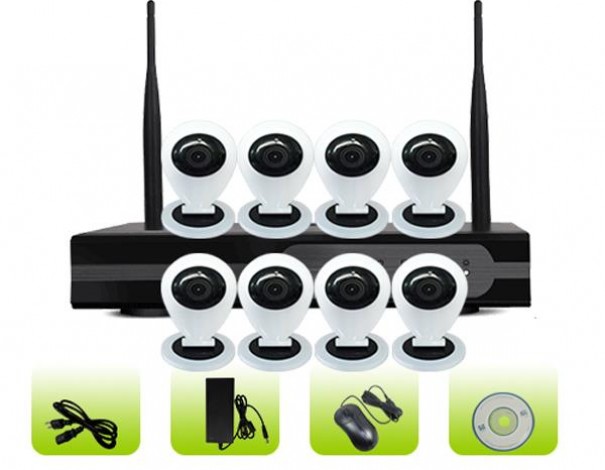 SK08W-10CB Support App Remote Control Smart Home 3G Network Surveillance System